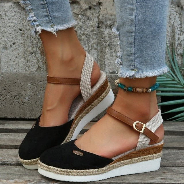 Comfort Wedge Sandals - LuxeStep