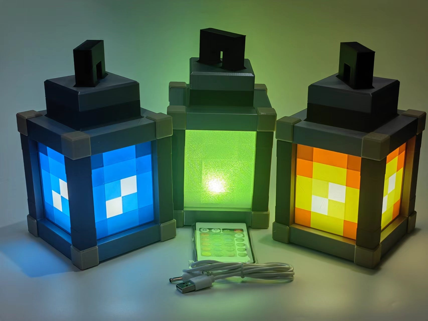 Pixelated Night Light - LuminaGlow