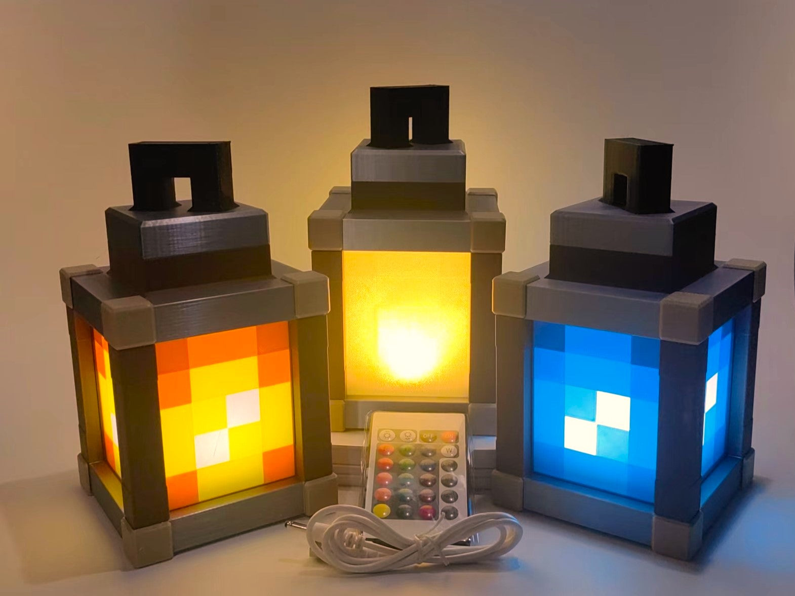 Pixelated Night Light - LuminaGlow
