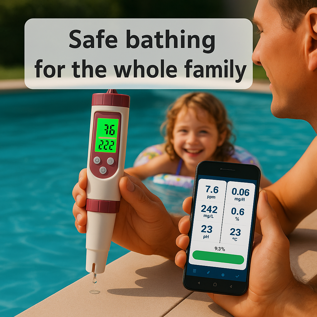Digital Pool Water Tester - AquaSense Pro