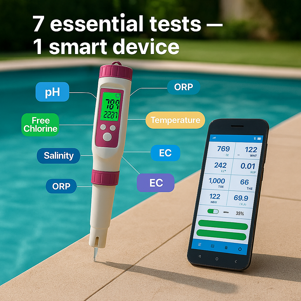 Digital Pool Water Tester - AquaSense Pro