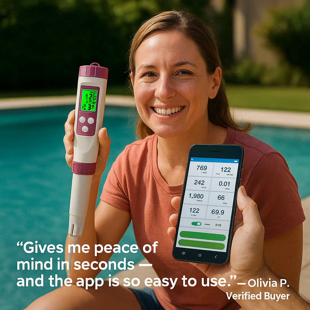 Digital Pool Water Tester - AquaSense Pro