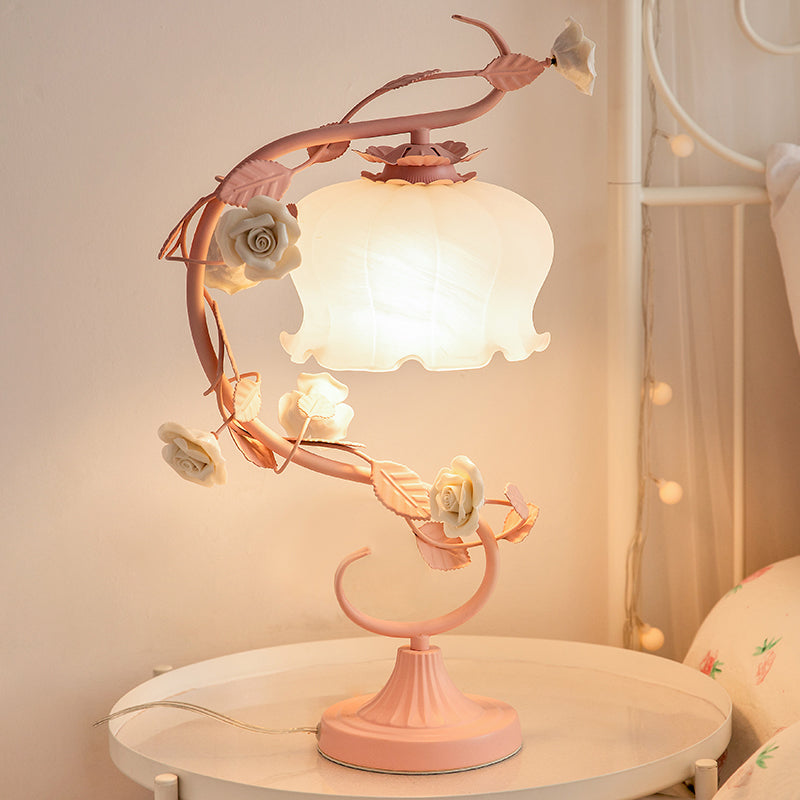 Rose Glow Lamp - Luminara Elegance