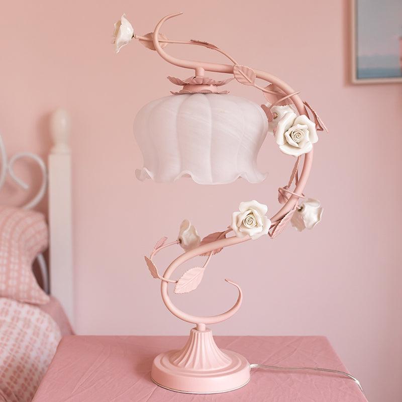 Rose Glow Lamp - Luminara Elegance