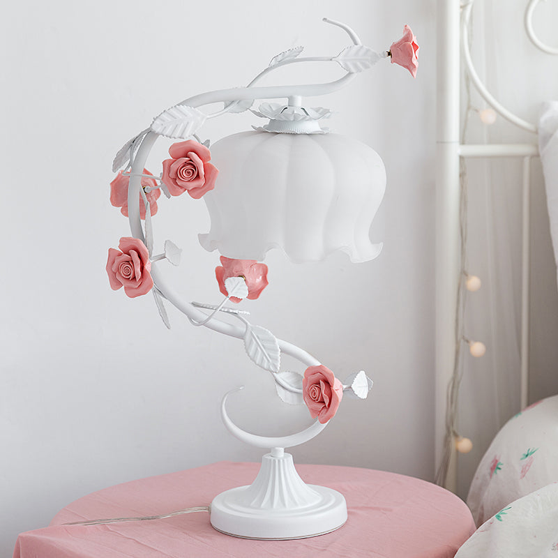 Rose Glow Lamp - Luminara Elegance
