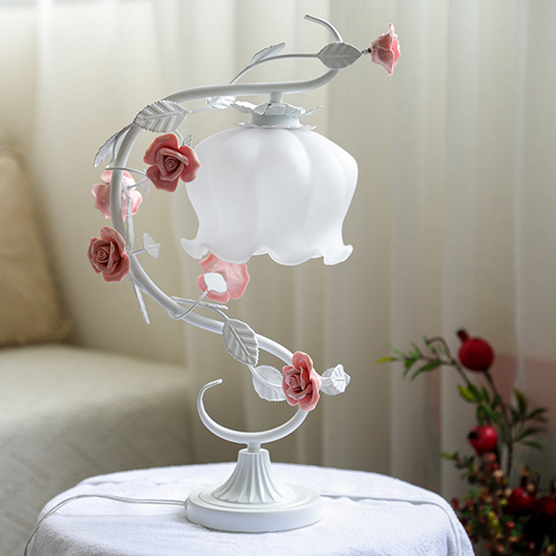 Rose Glow Lamp - Luminara Elegance