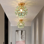 Floral Glass Ceiling Light - Luminara Designs
