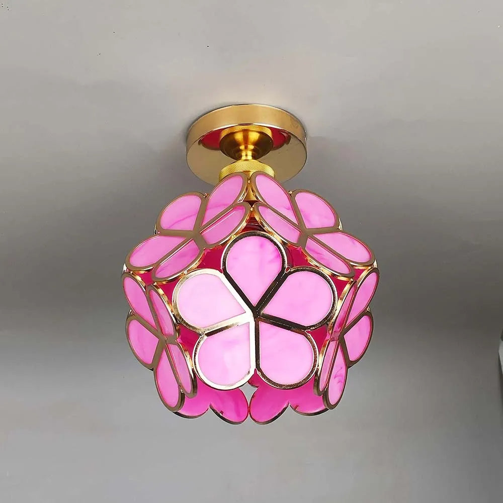 Floral Glass Ceiling Light - Luminara Designs