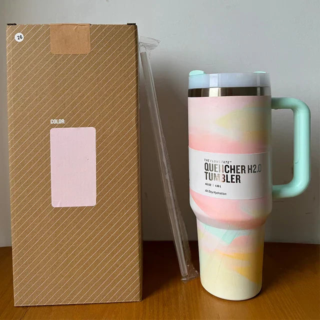 Insulated Travel Cup with Straw - LuxeSip