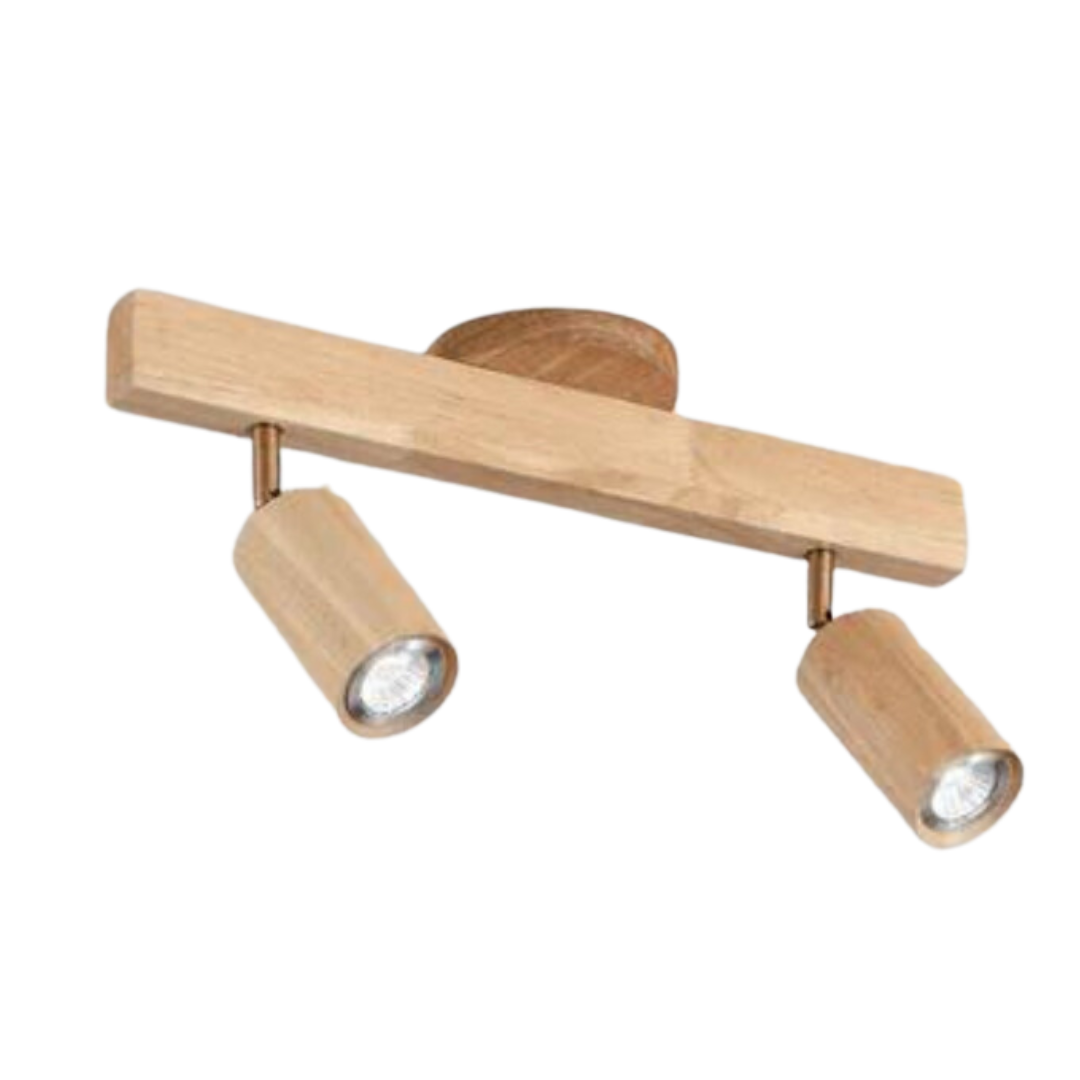 Wooden Adjustable Ceiling Spotlight - LuxeBeam