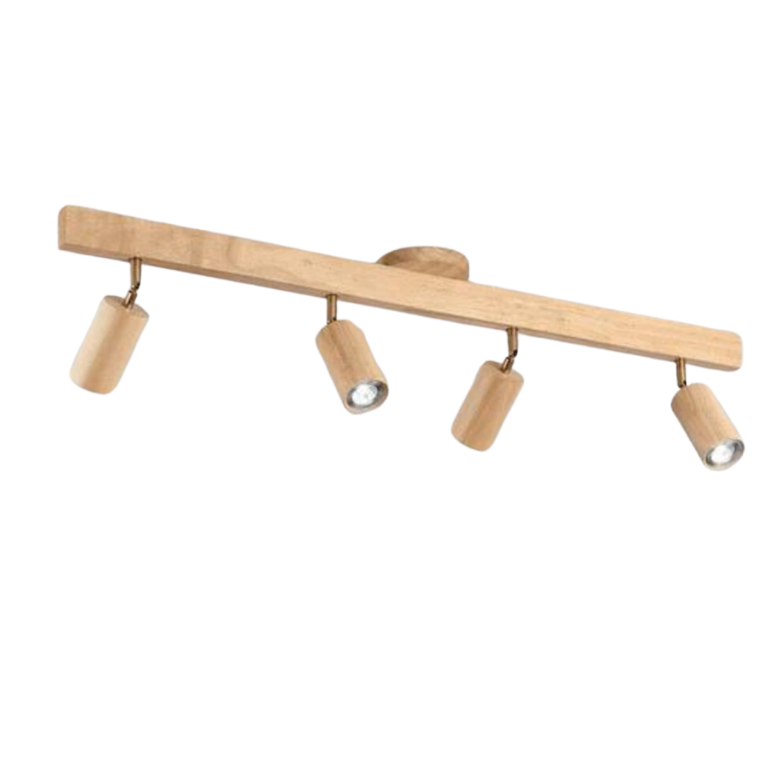 Wooden Adjustable Ceiling Spotlight - LuxeBeam