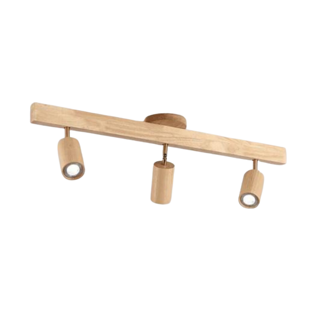 Wooden Adjustable Ceiling Spotlight - LuxeBeam
