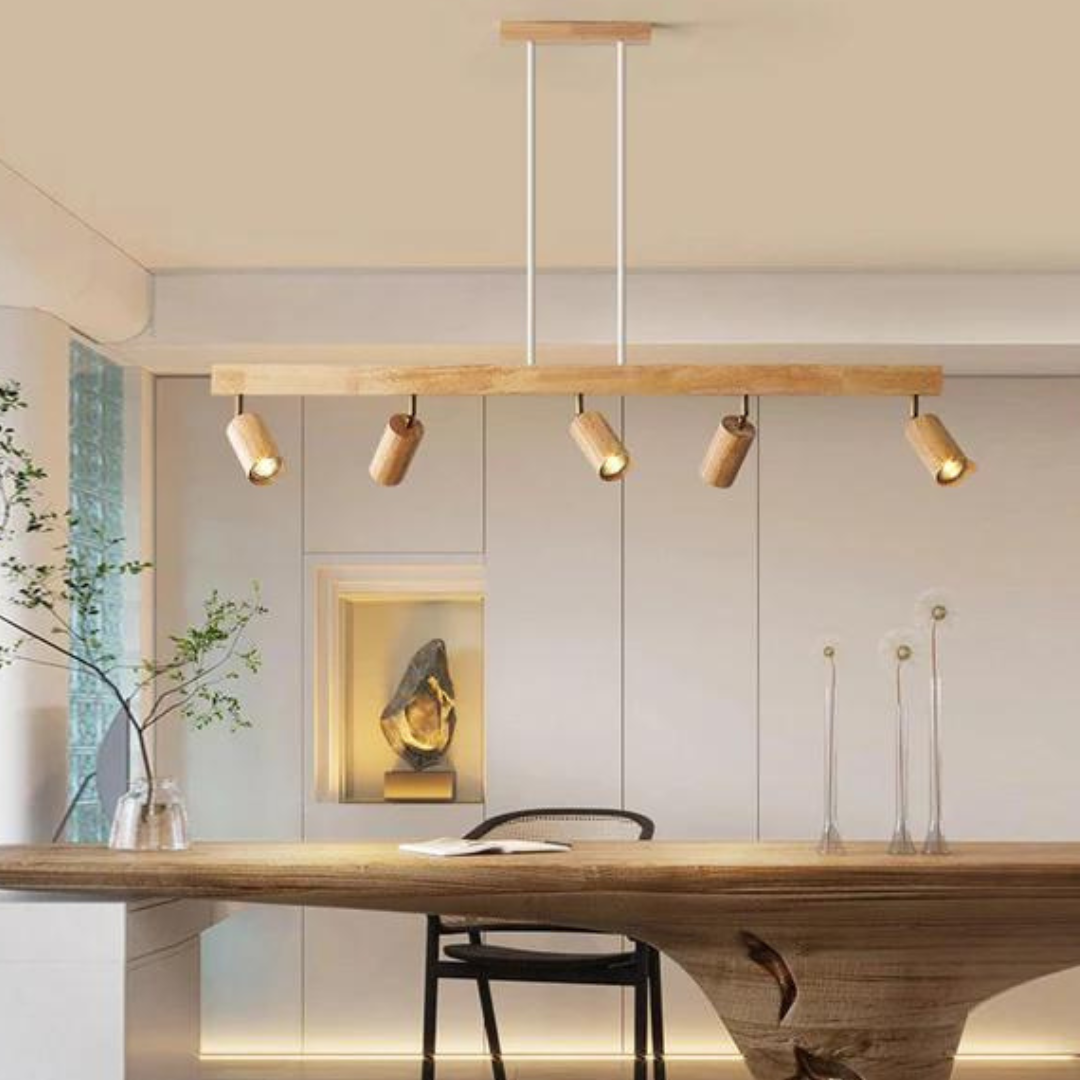 Wooden Adjustable Ceiling Spotlight - LuxeBeam