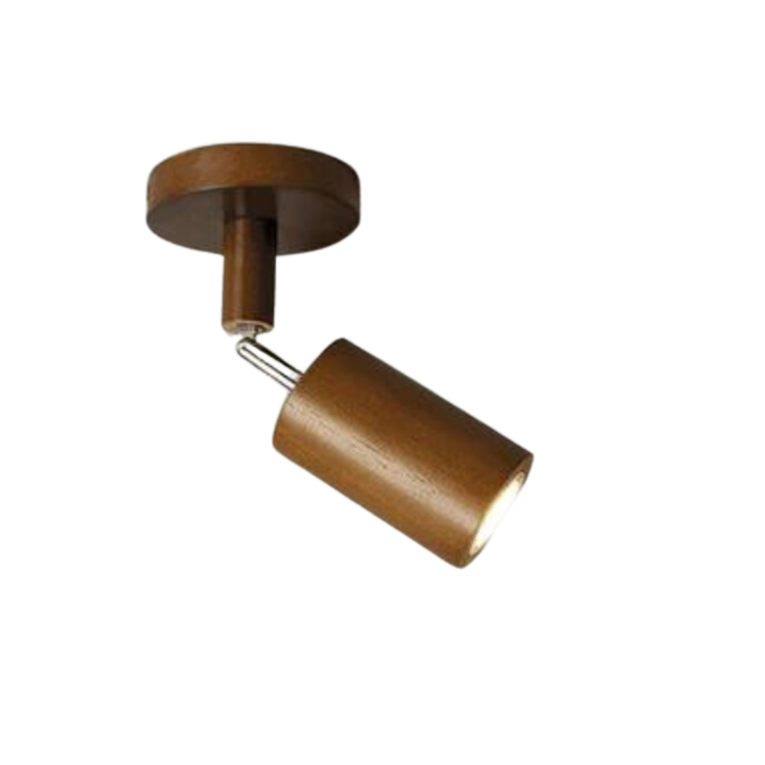 Wooden Adjustable Ceiling Spotlight - LuxeBeam