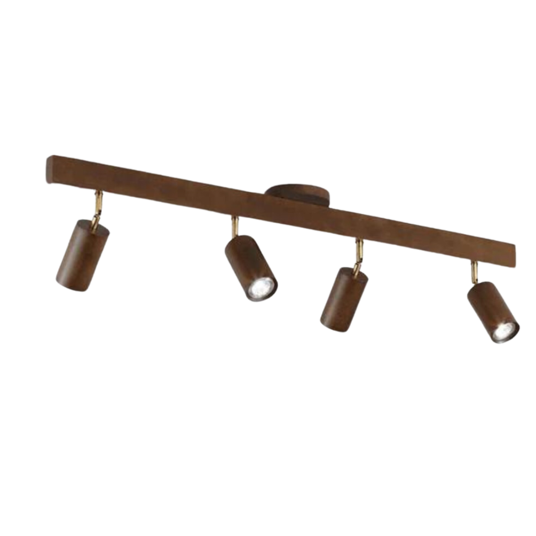 Wooden Adjustable Ceiling Spotlight - LuxeBeam