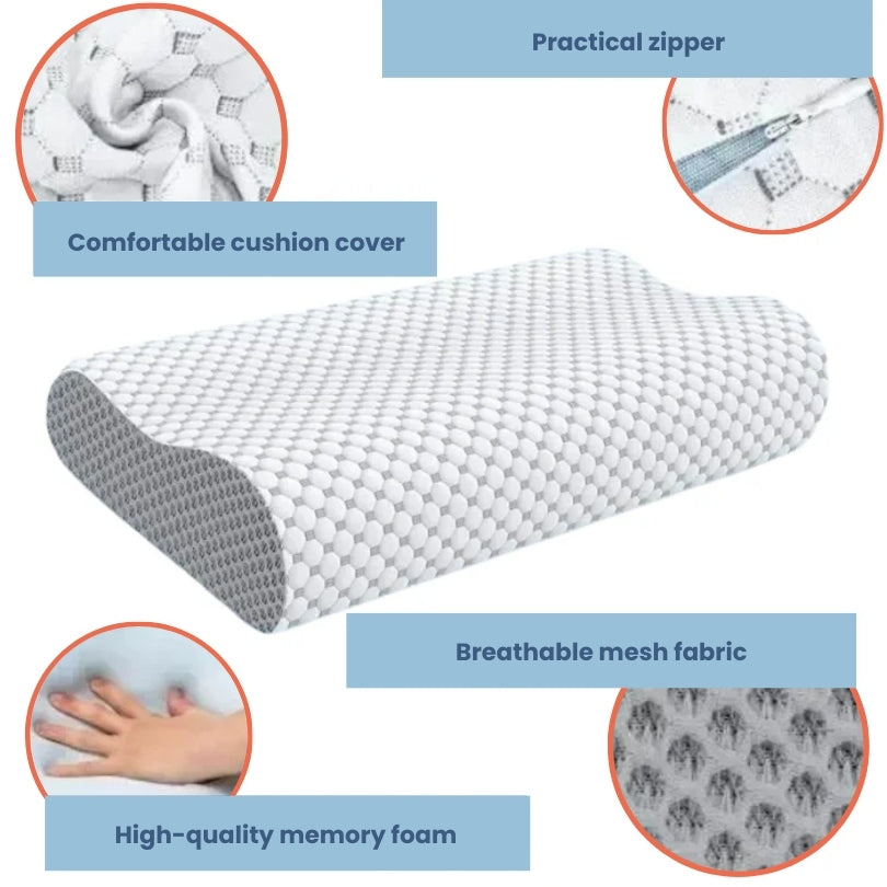 Orthopaedic Memory Foam Pillow - SleepWell Essentials