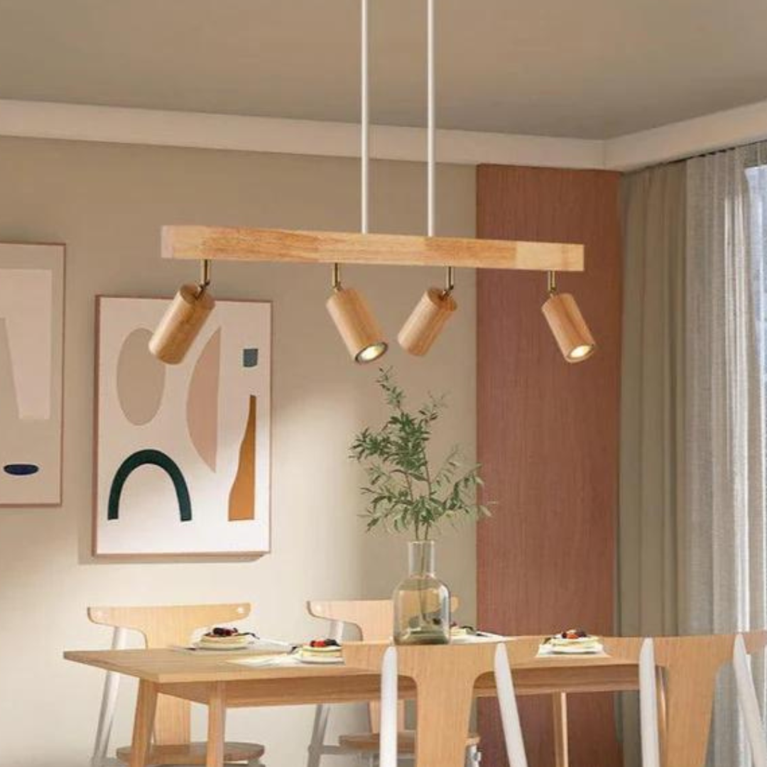Wooden Adjustable Ceiling Spotlight - LuxeBeam