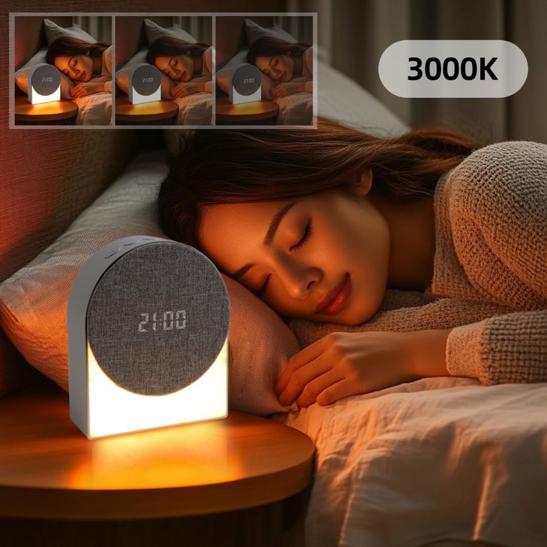 Sunrise Wake-Up Light Alarm Clock - LumaNest