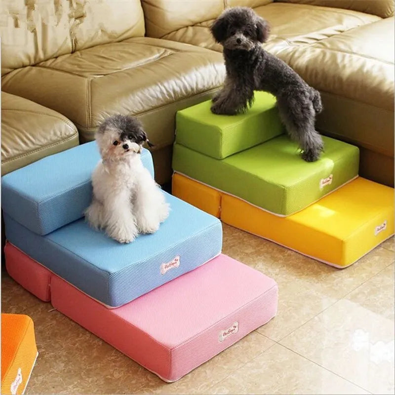PetEase Dog Stairs - Non-Slip Foam Steps for Small Pets
