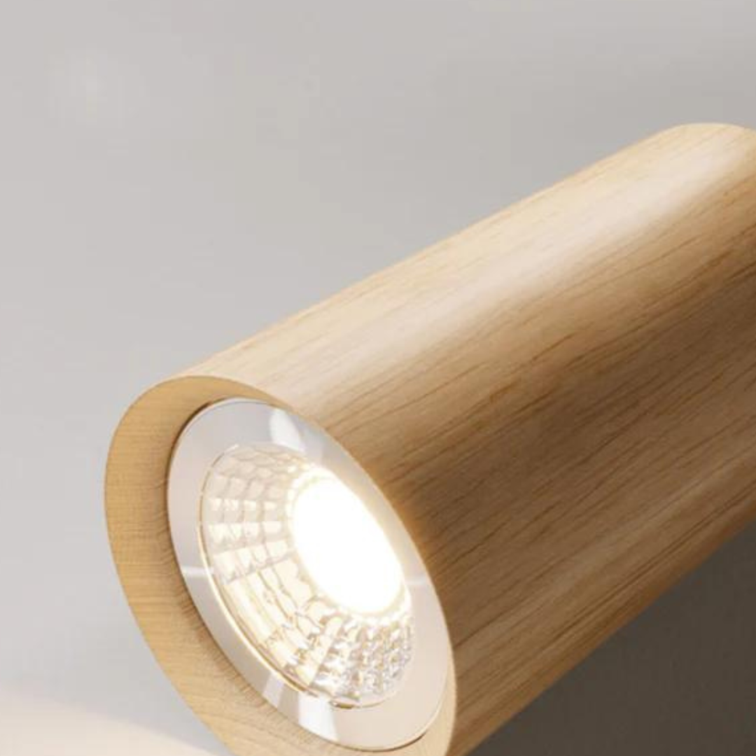 Wooden Adjustable Ceiling Spotlight - LuxeBeam