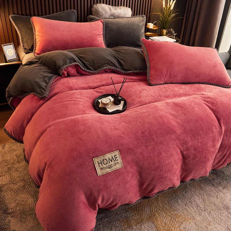 Velvet Fleece Bedding Set - LuxeNest
