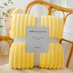 Cozy Striped Fleece Blanket – LuxeNest