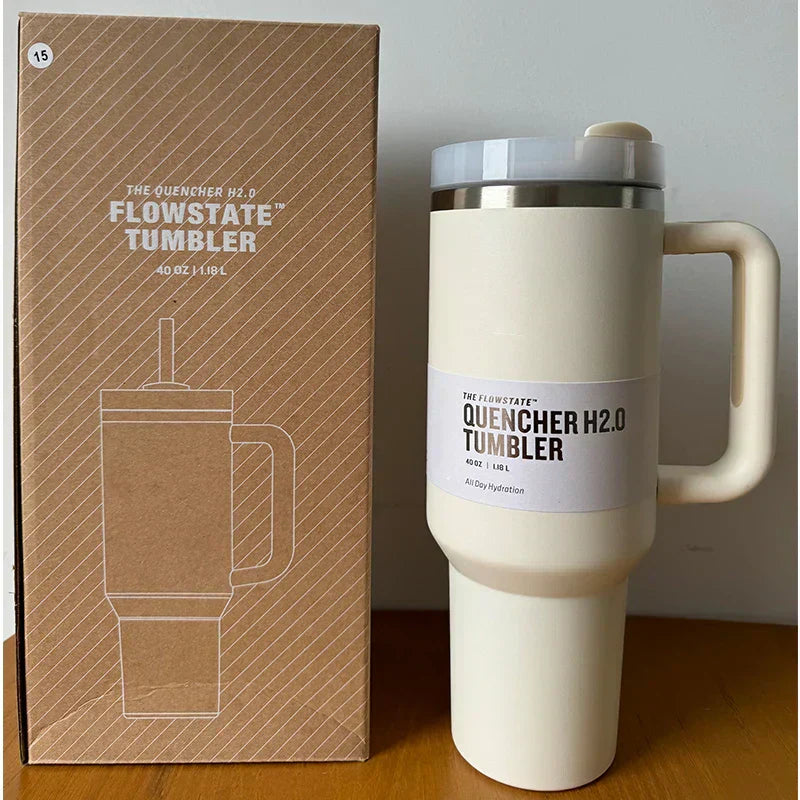 Insulated Travel Cup with Straw - LuxeSip