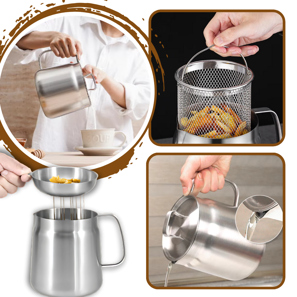 Stainless Steel Deep Frying Pot - Culinary Elite