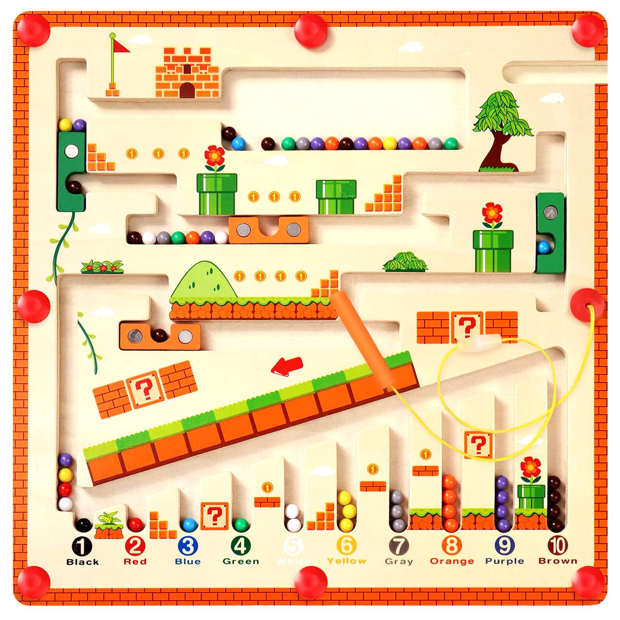 Magnetic Wooden Maze Board - MindfulCrafts™