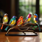 Stained Glass Bird Figurines - Artisano Creations