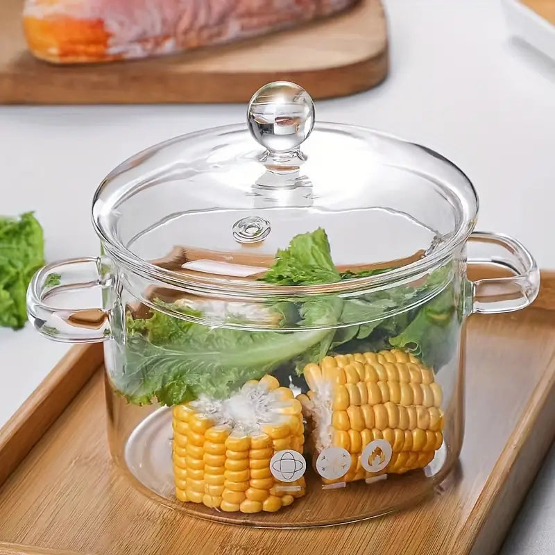 Clear Glass Cooking Pot - PureVista
