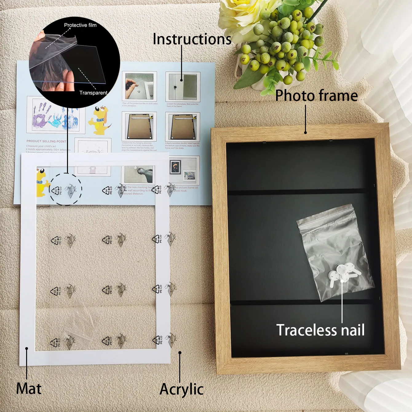 Art Display Frame - LuxeFrame™ A4 with Premium Glass