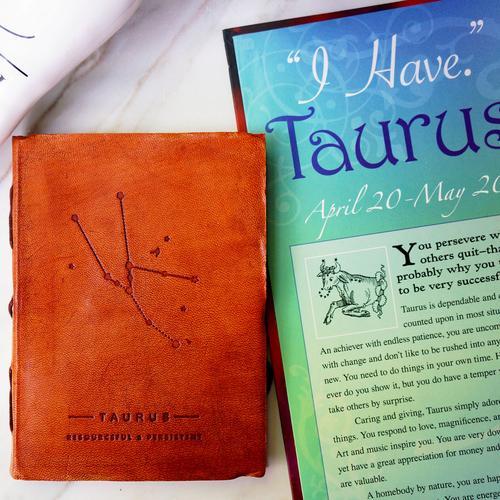 Taurus Zodiac Leather Journal - Celestial Crafts