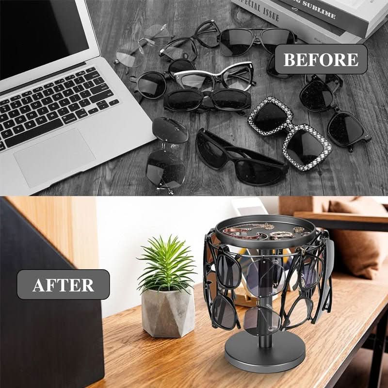 360° Rotating Glasses Stand - LuxeVision Storage Solution