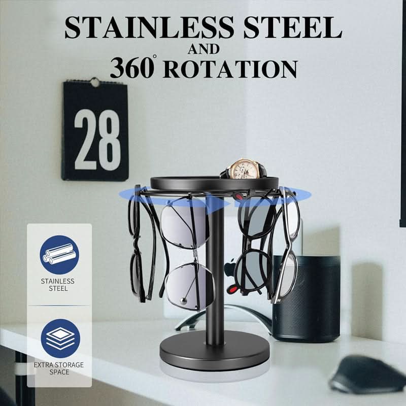 360° Rotating Glasses Stand - LuxeVision Storage Solution