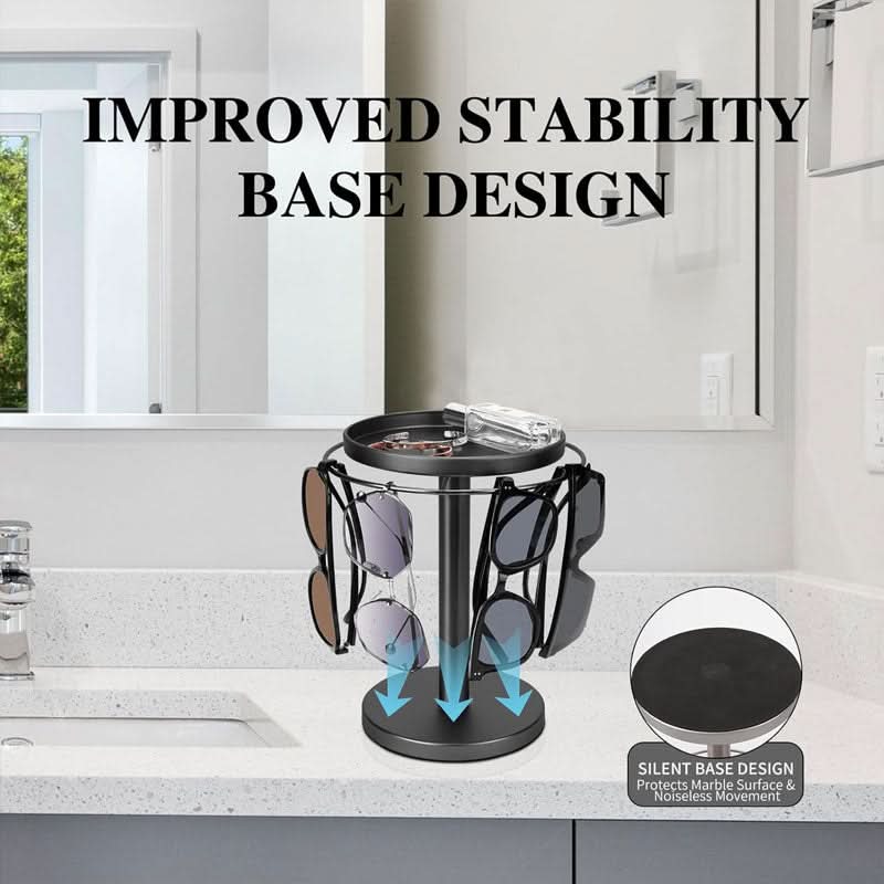 360° Rotating Glasses Stand - LuxeVision Storage Solution