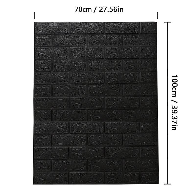 Brick Pattern 3D Foam Wallpaper - LuxeWall Designs