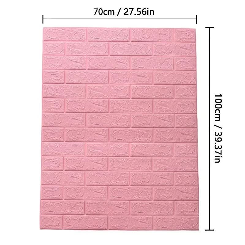 Brick Pattern 3D Foam Wallpaper - LuxeWall Designs