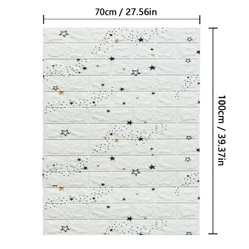 Brick Pattern 3D Foam Wallpaper - LuxeWall Designs