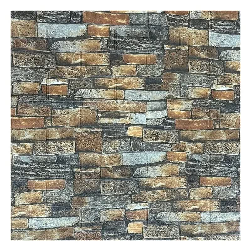 Brick Pattern 3D Foam Wallpaper - LuxeWall Designs