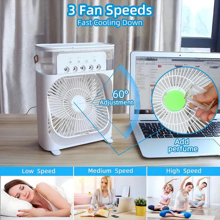 BreezeMaster 3-in-1 Fan with Colorful LED Light