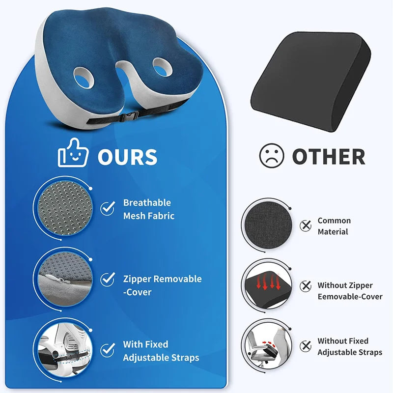 Memory Foam Seat Cushion - ComfortNest