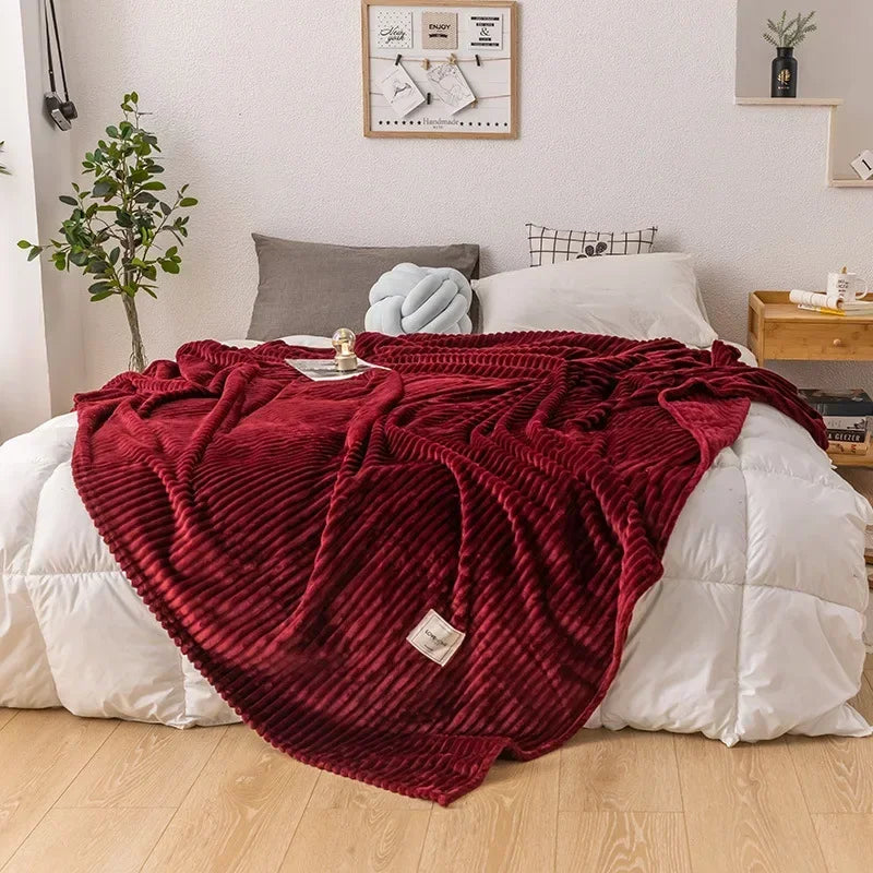 Cozy Flannel Autumn Blanket - LuxeNest