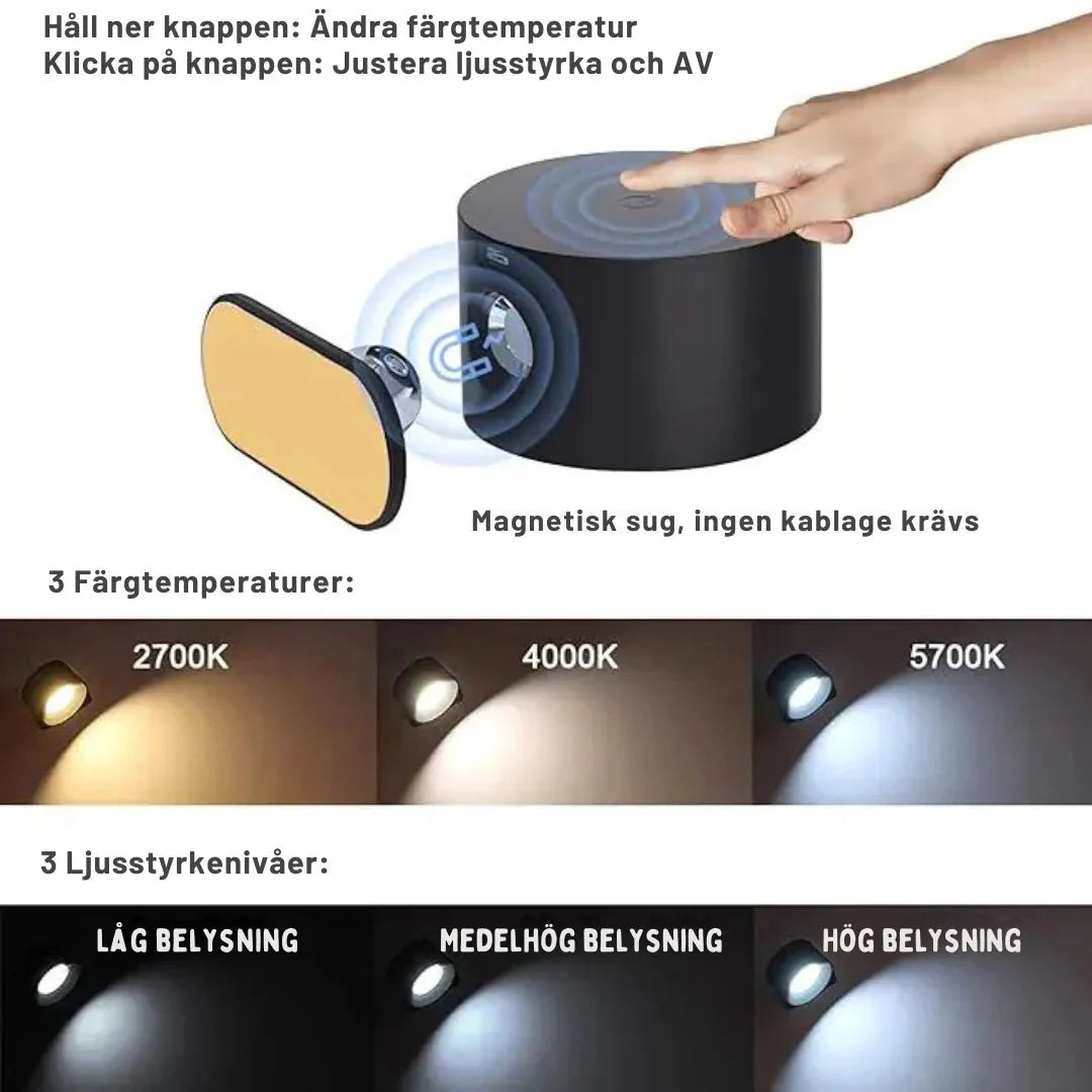 Scandinavian Wall Light - Luminara Rechargeable Cozy Glow