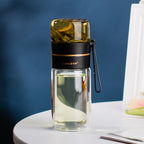 Double-Walled Glass Water Bottle with Infuser - AquaPure