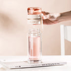 Double-Walled Glass Water Bottle with Infuser - AquaPure