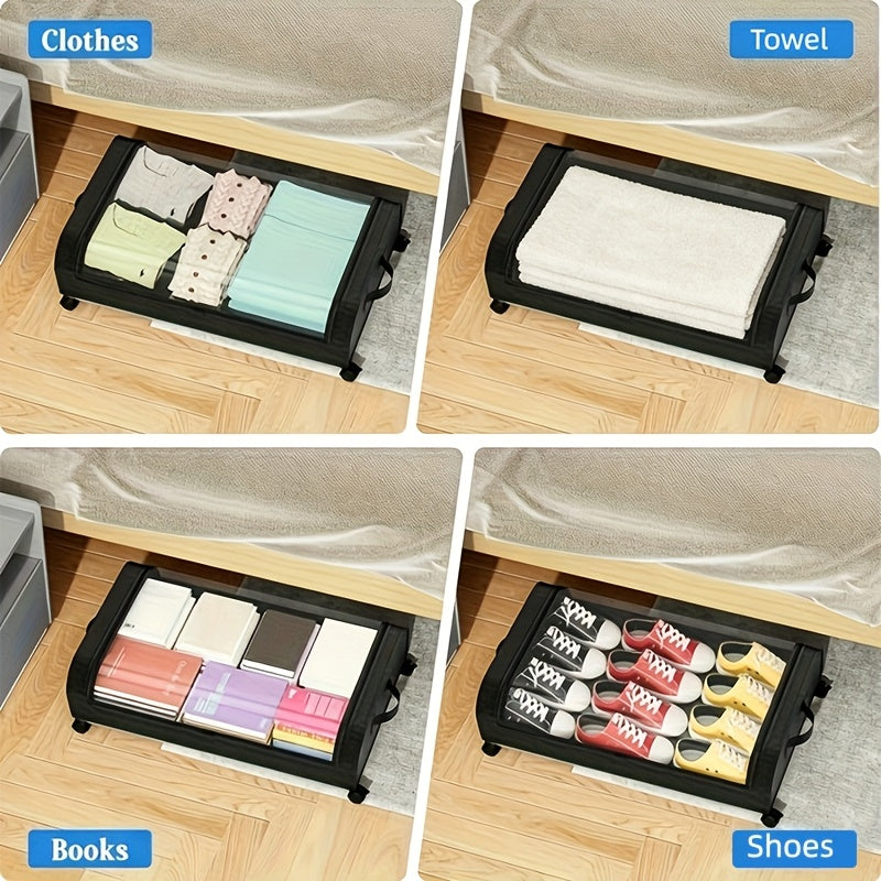 Underbed Storage Bins with Wheels - LuxeSpace