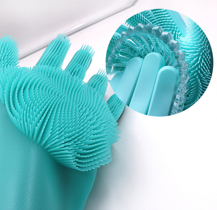 Silicone Scrubber Gloves - LuxeClean Essentials