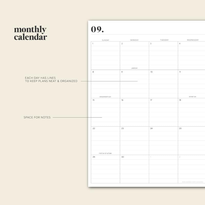Daily Planner 2024-2025 - OrganizePro