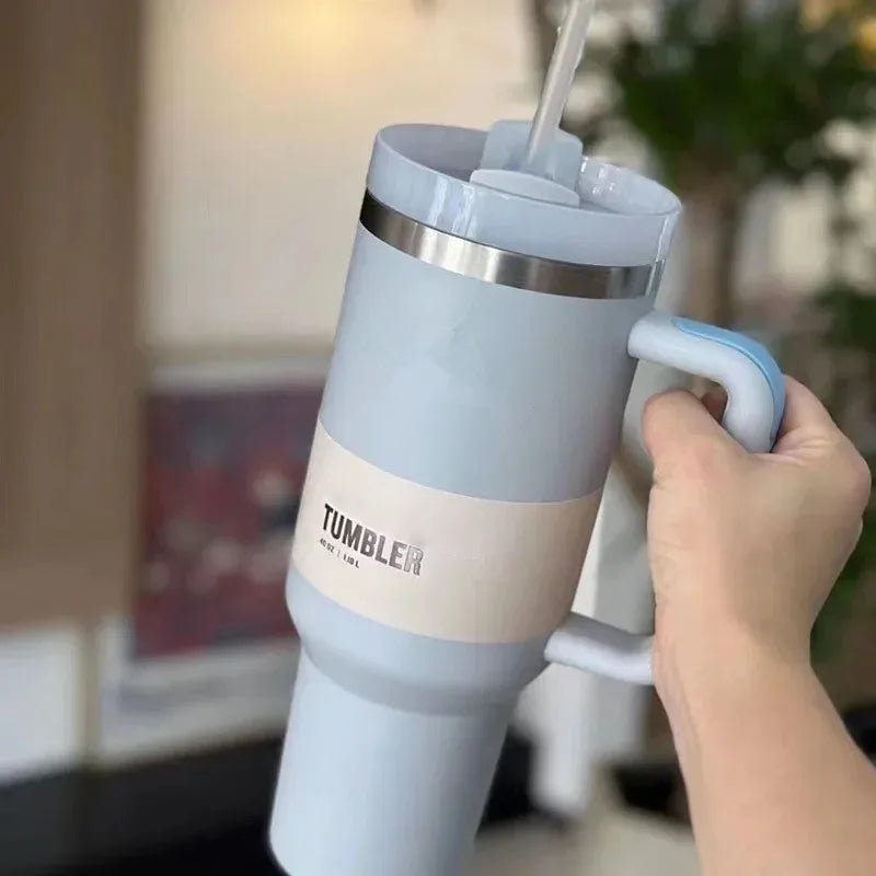 Insulated Travel Cup with Straw - LuxeSip